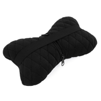 Coussin d’appui-tête en alcantara Alfa Cars 27×16 cm noir
