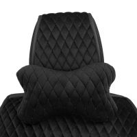 Coussin d’appui-tête en alcantara Alfa Cars 27×16 cm noir