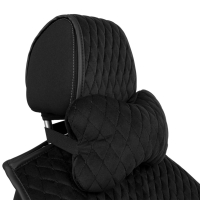 Coussin d’appui-tête en alcantara Alfa Cars 27×16 cm noir