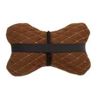 Coussin d’appui-tête en alcantara Alfa Cars 27×16 cm marron