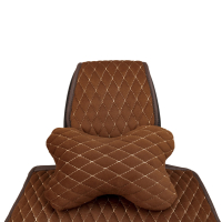 Coussin d’appui-tête en alcantara Alfa Cars 27×16 cm marron